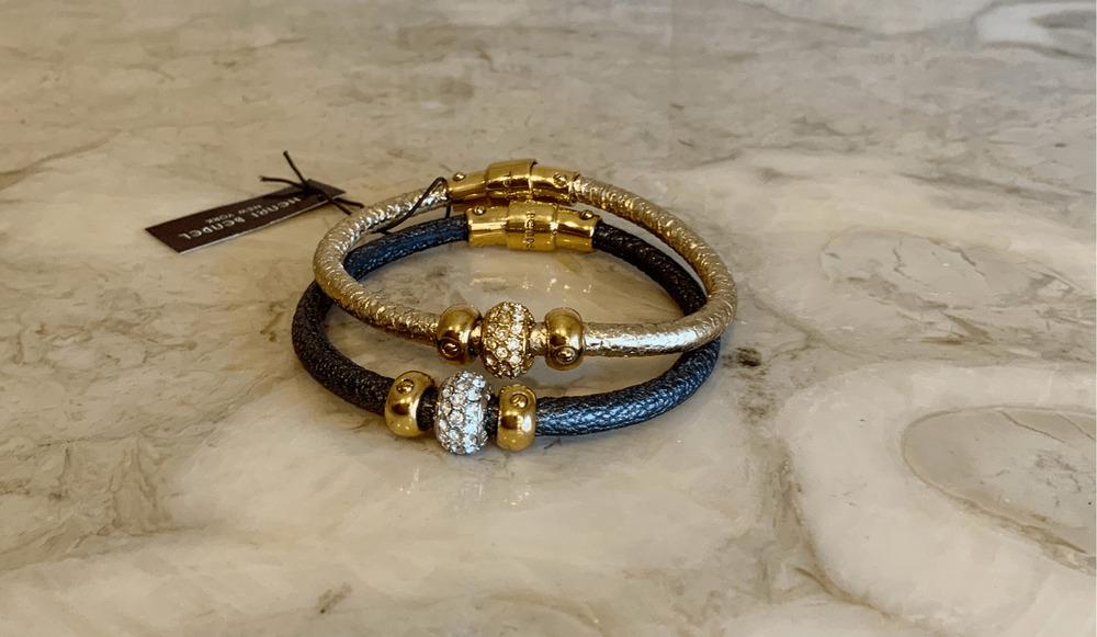 Henri Bendel Leather Bracelet Set